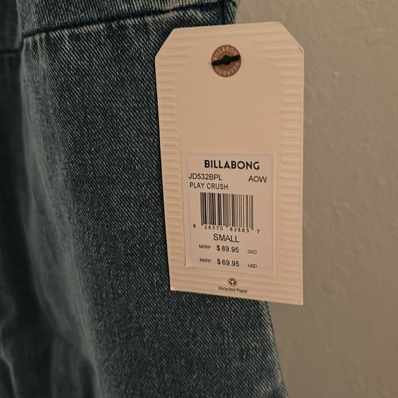 Billabong: Jean Dress: Size Small: New With Tag: Rip in the back! - Picture 3 of 5